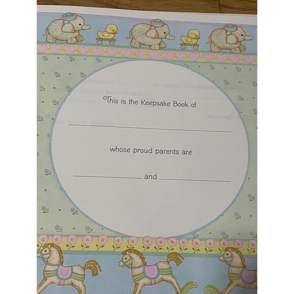 HALLMARK Vintage Our Baby Book Adoption 1982 Keepsake Album Photos Memories - Picture 6 of 9